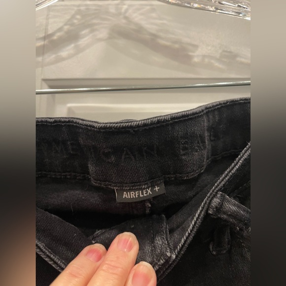 American Eagle Mens Air Flex Black Jeans Size: 33x30 Preloved Great Condition - Picture 7 of 7